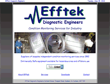 Tablet Screenshot of efftek.co.uk